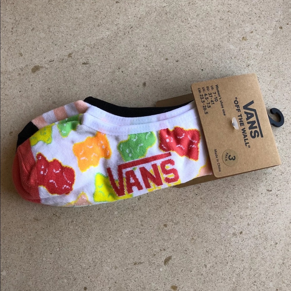 VANS 3-pair women’s No-Show Liners shoe size 7-10 - Picture 3 of 7